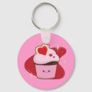 Search for heart cupcake keychains Kawaii