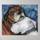 Recherche de chien pitbull posters Aquarelle