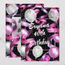 Search for glamorous 40th birthday invitations Trendy