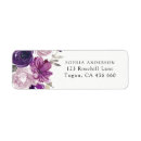 Search for purple flowers return address labels Floral