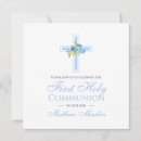 Search for square first communion invitations Pink
