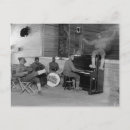 Recherche de musiciens de jazz cartes postales Rétro
