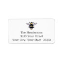 Search for bee return address labels Vintage