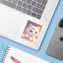 Search for cute fluffy stickers Cat lover