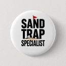 Search for funny golf buttons Golfer