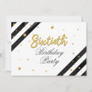 Search for black white 60th birthday invitations Surprise birthday party
