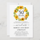 Search for sunflower anniversary invitations Watercolor