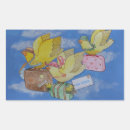 Search for birds flying stickers Blue