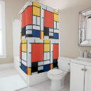 Search for mondrian shower curtains Squares