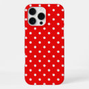 Recherche de points de polka iphone coques Rouge