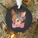 Search for retro deer ornaments Winter
