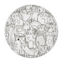 Recherche de chat noir planches à découper Motif