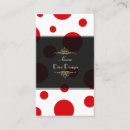 Recherche de pois rouges cartes visite Customer