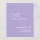 Recherche de lilas mariage invitations Moderne