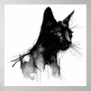Recherche de silhouette de chat posters Abstrait