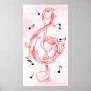 Search for treble clef posters Pink