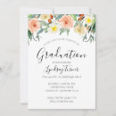 Search for pastel graduation invitations Floral