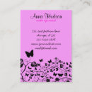 Search for wing chubby business cards Butterflies