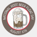 Search for float round stickers Root beer float