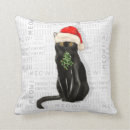 Search for black cat christmas pillows Cats