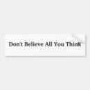 Search for think bumper stickers Belief