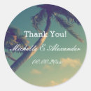 Search for tropical seals wedding stickers Destination