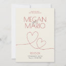 Search for two hearts wedding invitations Cute