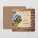 Search for forget me nots invitations Rustic