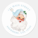 Search for red and blue return address labels Retro