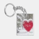 Search for love snow keychains Heart