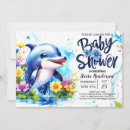 Search for aquatic baby shower invitations Under the sea