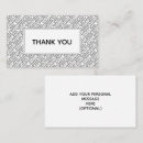 Recherche de gratitude cartes visite Typographie