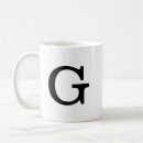Search for monogram black and white mugs Bold