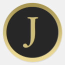 Search for monogram initial letter stickers Elegant