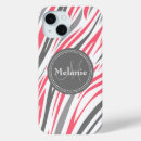 Search for zebra print monogram name electronics Cute