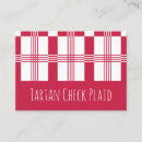 Search for plaid business cards Country