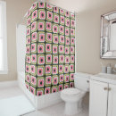 Search for vintage pink shower curtains 60s