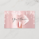 Recherche de ongles de manucure cartes visite Boss