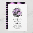 Search for purple and silver engagement party invitations Floral