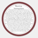 Search for warning labels Candles