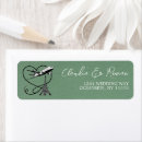 Recherche de paris france return address labels Élégant