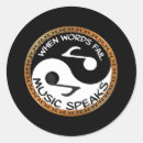 Search for words and music stickers When words fail