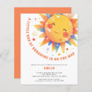 Recherche de little baby shower fille invitations Petit rayon de soleil