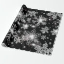 Search for black and silver christmas wrapping paper Snowflakes