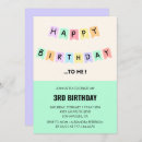 Search for happy 3rd birthday invitations Third