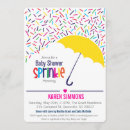 Search for umbrella baby shower invitations Colourful