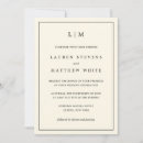 Recherche de vieux mariage invitations Élégant