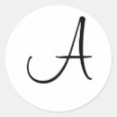 Search for monogram monogrammed initial letter stickers Bride