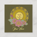 Recherche de lotus om cartes visite Méditation