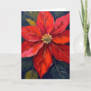 Search for poinsettia christmas cards Red
